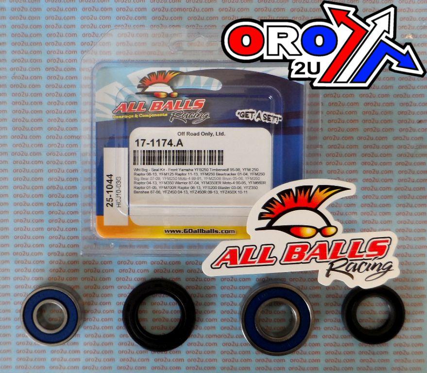 WHEEL BEARING KIT FRONT 87-22 YAM YFB/YFM/YFP/YFS/YFZ, ALLBBALLS 25-1044 ATV thumbnail 2