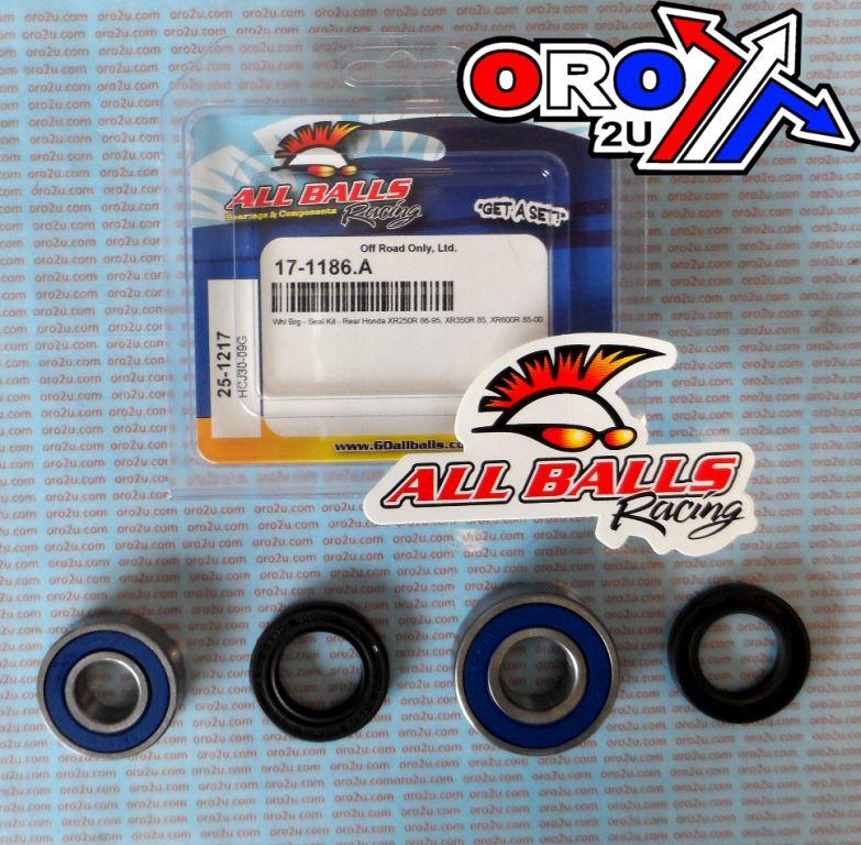WHEEL BEARING KIT REAR 85-95 HON XR250/350/600, ALLBALLS 25-1217 DIRT thumbnail 2