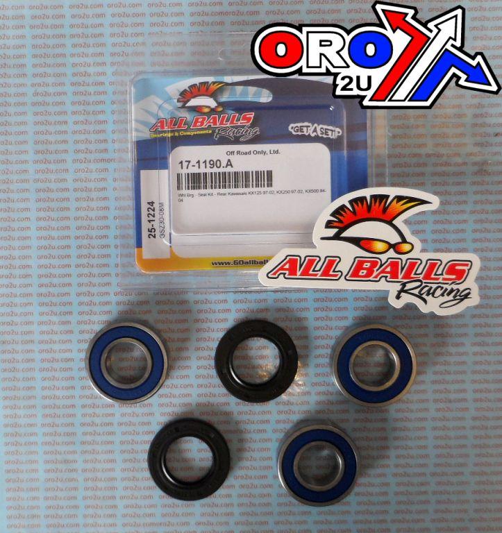 WHEEL BEARING KIT REAR 94-04 KAW KX125/250/500, ALLBALLS 25-1224 DIRT thumbnail 2