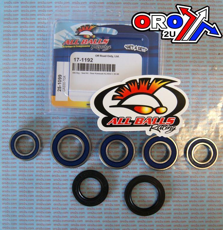 WHEEL BEARING KIT REAR 93-96 KAW KLX650, ALLBALLS 25-1099 DIRT thumbnail 2
