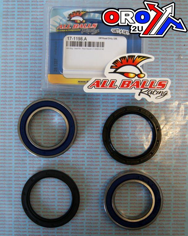 WHEEL BEARING KIT REAR 87-90 SUZ LT-500R, ALLBALLS 25-1337 ATV thumbnail 2