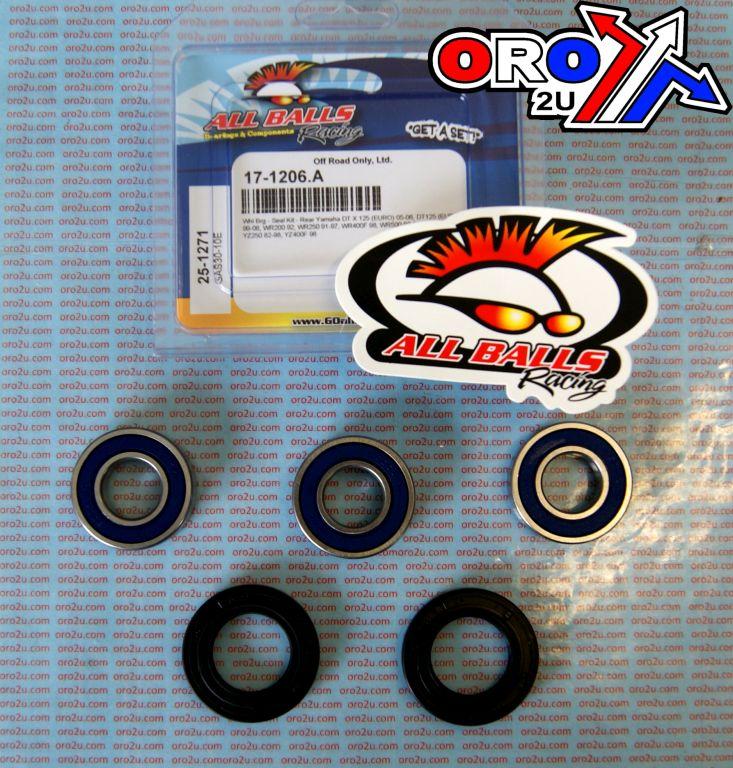 WHEEL BEARING KIT REAR 82-06 YAM DT/WR/YZ, ALLBALLS 25-1271 DIRT thumbnail 2
