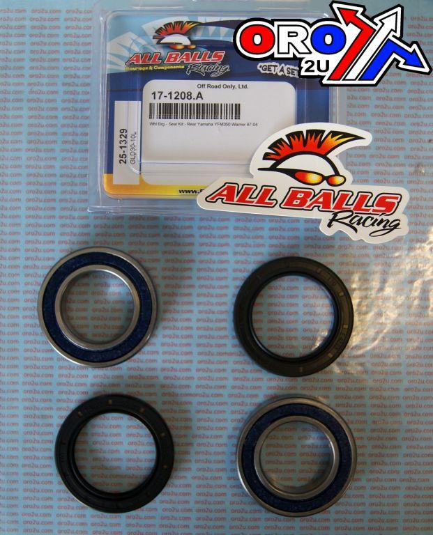 WHEEL BEARING KIT REAR 87-04 YAM YFM350, ALLBALLS 25-1329 ATV thumbnail 2
