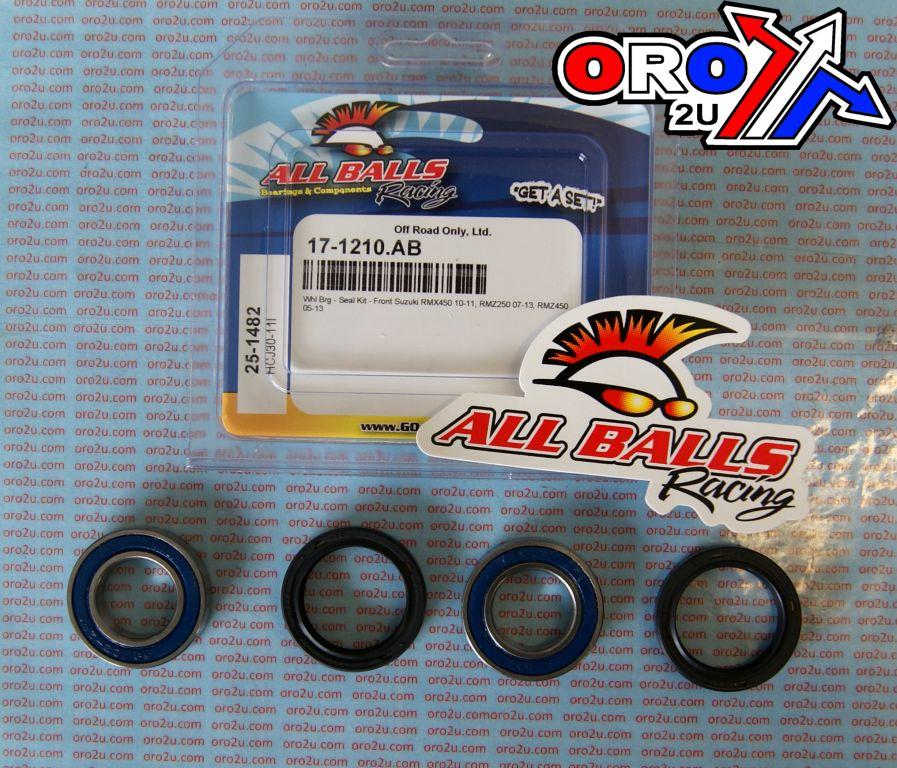 WHEEL BEARING KIT FRONT 05-22 KAW/SUZ/YAM KX/WR/YZ/RMZ, ALLBALLS 25-1482 DIRT thumbnail 2