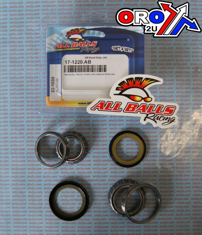 STEERING BEARING KIT 73-22 YAMAHA, ALLBALLS 22-1008 thumbnail 2