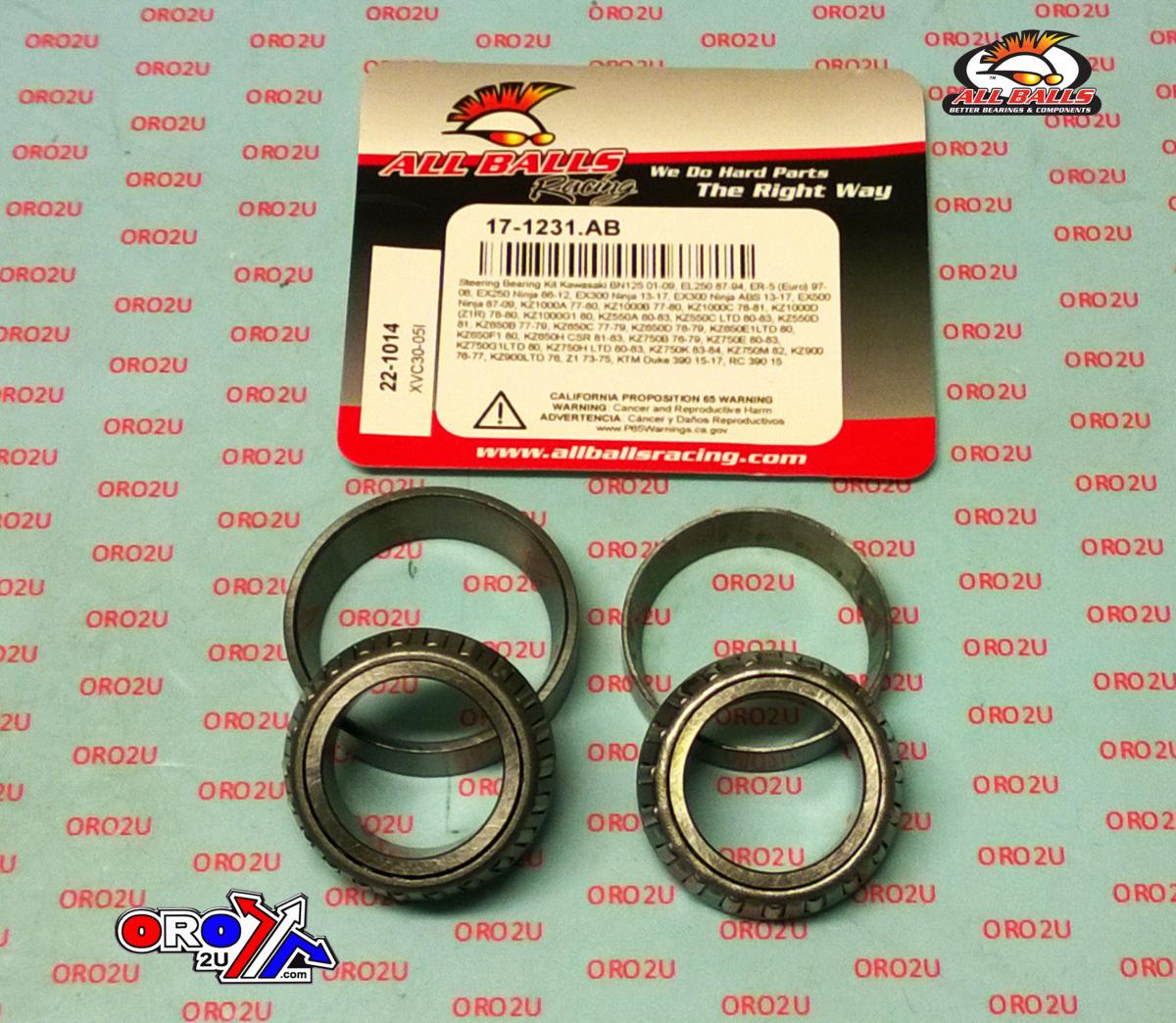 STEERING BEARING KIT ALLBALLS, ALLBALLS 22-1014 KAWASAKI thumbnail 3