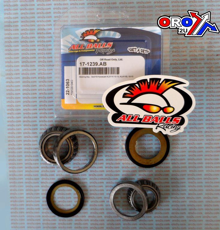 STEERING BEARING KIT ALLBALLS, ALLBALLS 22-1063 KAWASAKI thumbnail 2