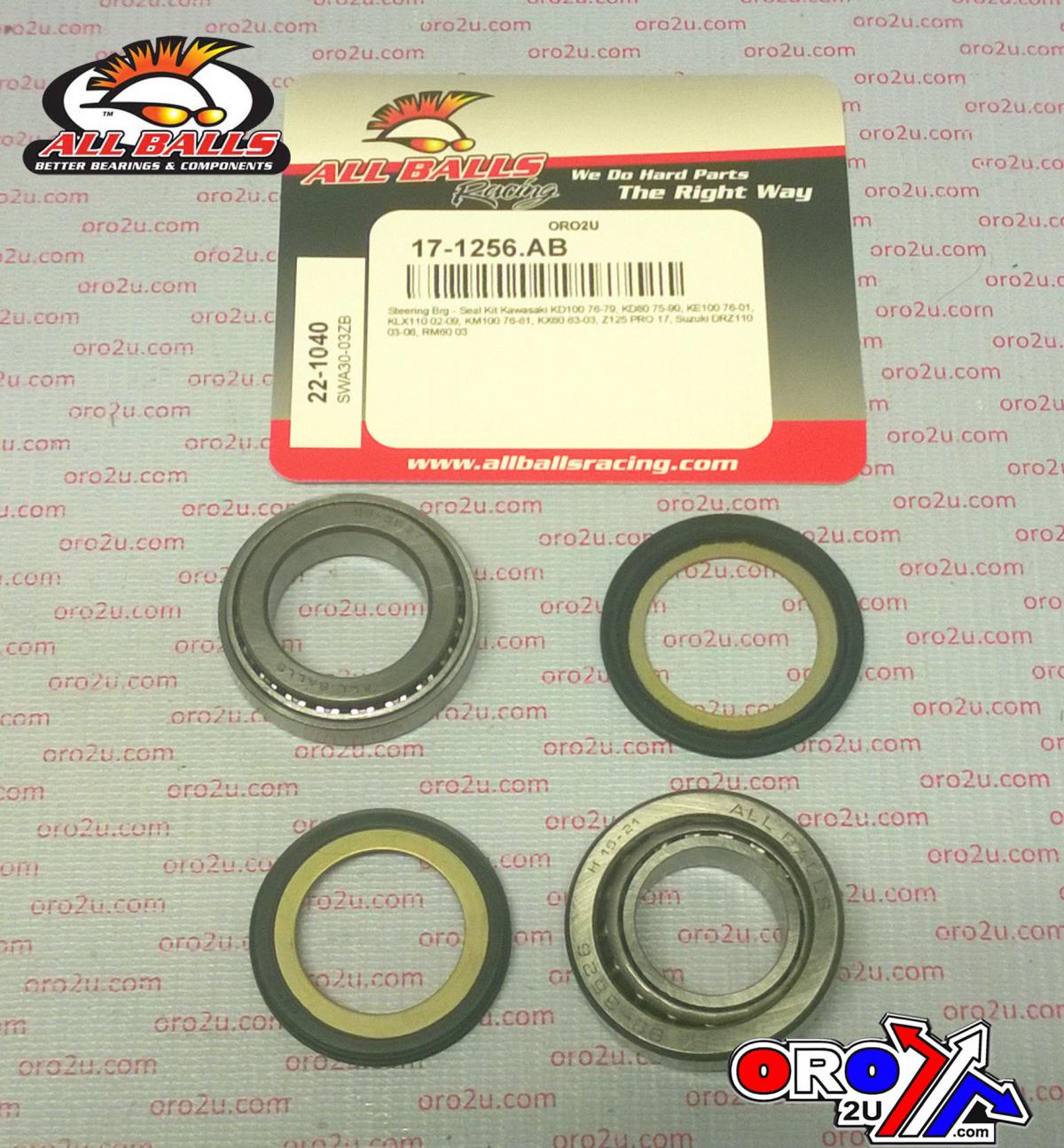 STEERING BEARING KIT ALLBALLS, ALLBALLS 22-1040 KAWASAKI/SUZUKI thumbnail 2