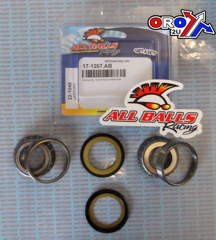 STEERING BEARING KIT ALLBALLS, ALLBALLS 22-1045 SUZUKI RM80 thumbnail 2
