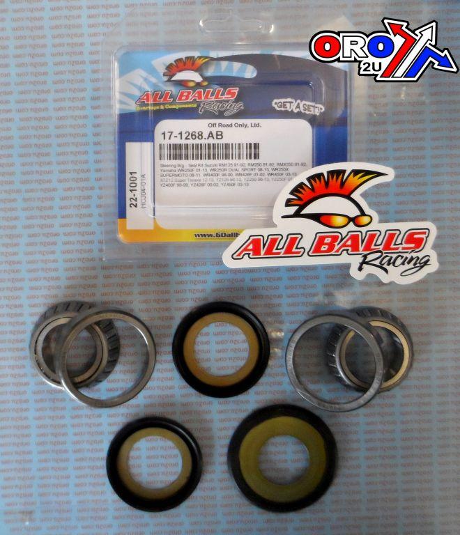 STEERING BEARING KIT ALLBALLS, ALLBALLS 22-1001 SUZUKI YAMAHA thumbnail 5