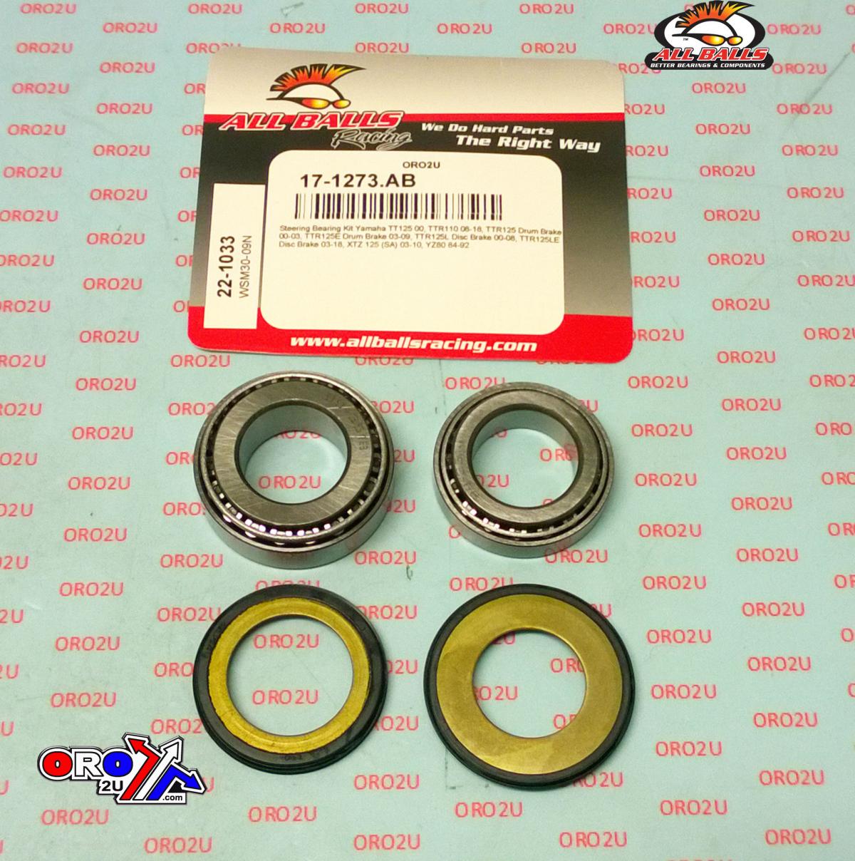 STEERING BEARING KIT ALLBALLS, ALLBALLS 22-1033 YAMAHA thumbnail 2