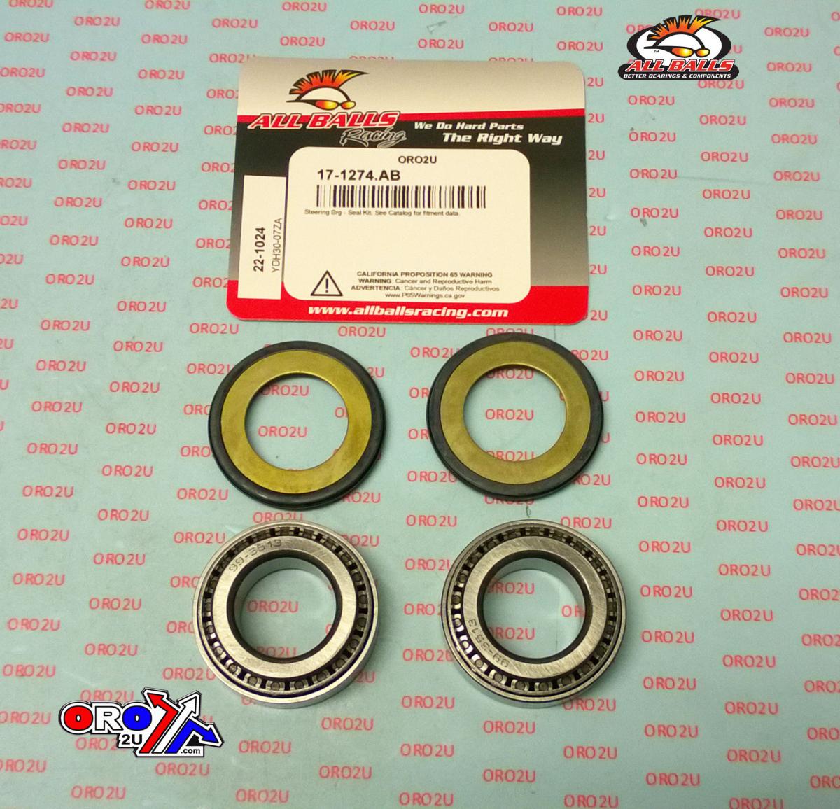 STEERING BEARING KIT ALLBALLS, ALLBALLS 22-1024 BMW/KYO/SHERCO/SUZ/YAM thumbnail 2