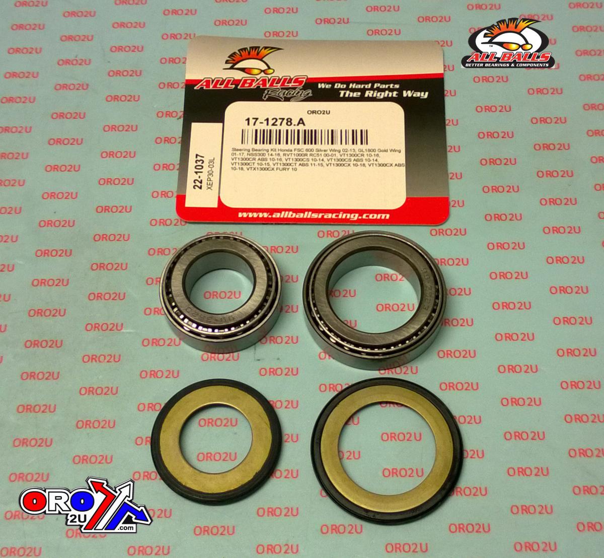 STEERING BEARING KIT ALLBALLS, ALLBALLS 22-1037 HONDA thumbnail 2
