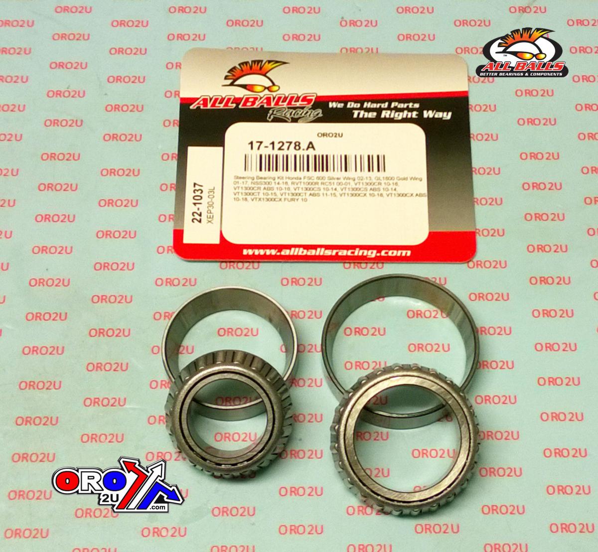 STEERING BEARING KIT ALLBALLS, ALLBALLS 22-1037 HONDA thumbnail 3