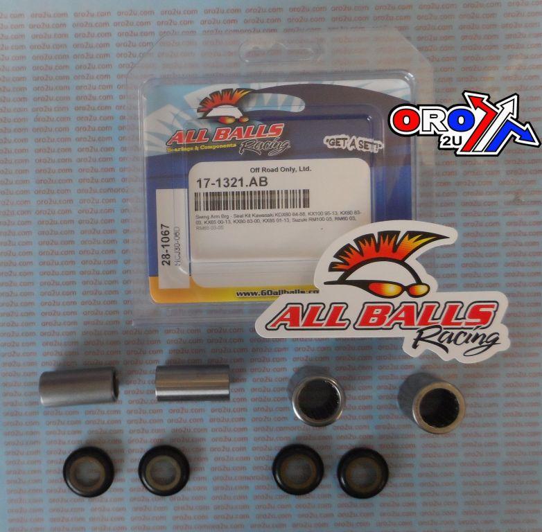 SWINGARM BEARING KIT ALLBALLS, ALLBALLS 28-1067 KAW/SUZ 65/80/85/100 MX 83-22 thumbnail 4