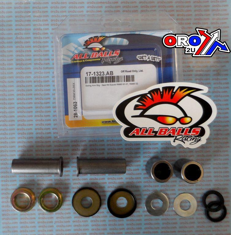 SWINGARM BEARING KIT ALLBALLS, ALLBALLS 28-1063 SUZUKI RM80/85 91-02 thumbnail 4