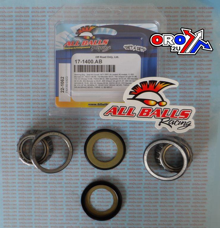STEERING BEARING KIT ALLBALLS, ALLBALLS 22-1062 DUCATI/KAW W650 thumbnail 2