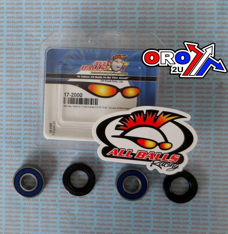 WHEEL BEARING KIT FRONT 73-16 HON ATC70/SUZ AN400/YAM XV500, ALLBALLS 25-1187 ROAD/ATV thumbnail 2