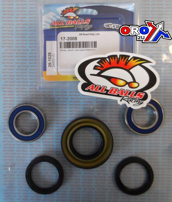 WHEEL BEARING KIT REAR 93-22 HON TRX90, ALLBALLS 25-1029 ATV thumbnail 2