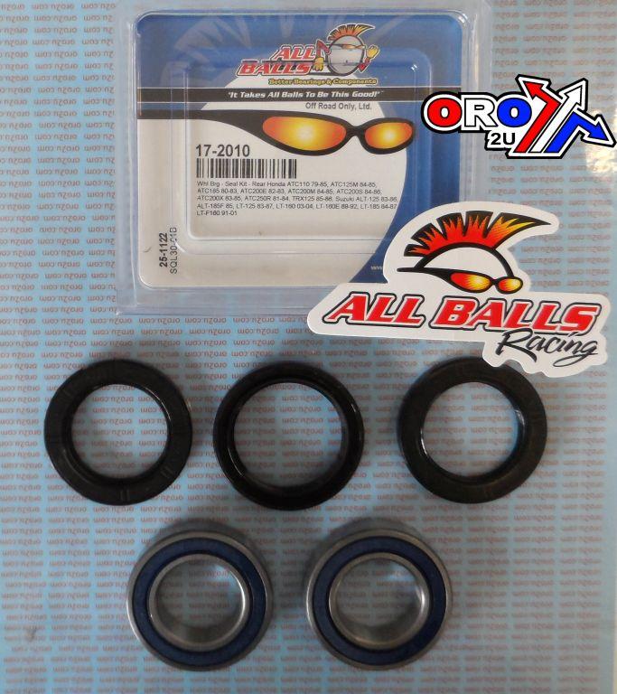 WHEEL BEARING KIT REAR 79-01 HON ATC/SUZ LT 110-250, ALLBALLS 25-1122 ATV thumbnail 2