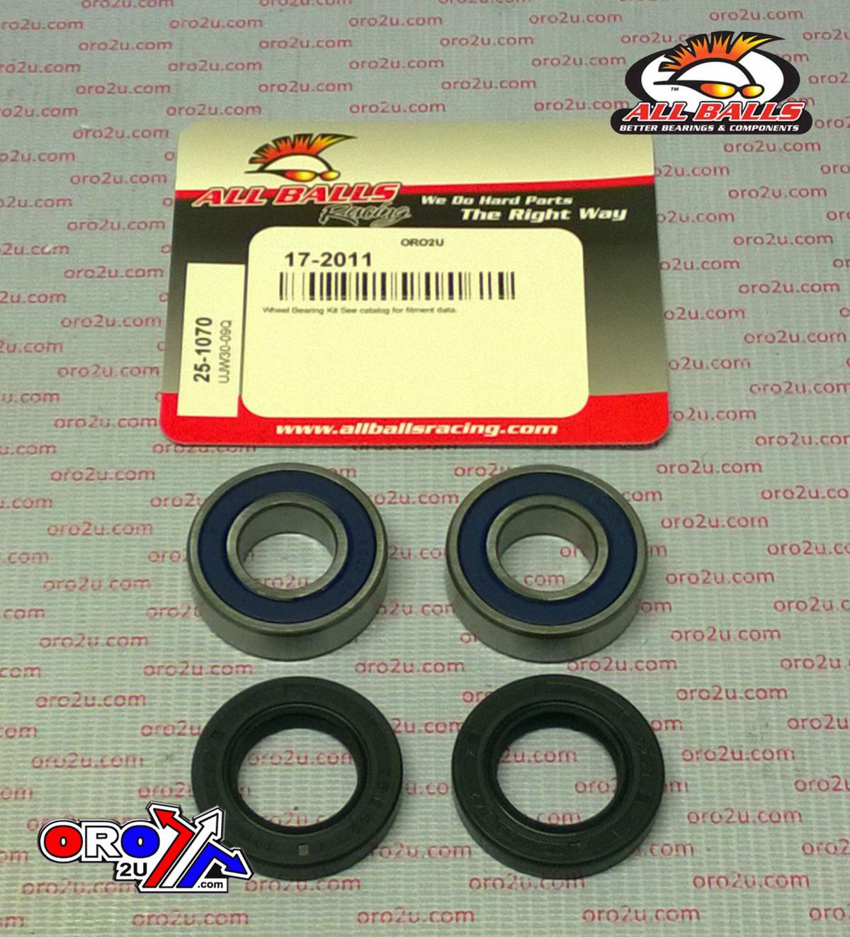 WHEEL BEARING KIT FRONT & REAR 77-21 APR/BETA/BMW/CAG/GAS/HON/KAW/SHER, ALLBALLS 25-1070 DIRT/ROAD thumbnail 2