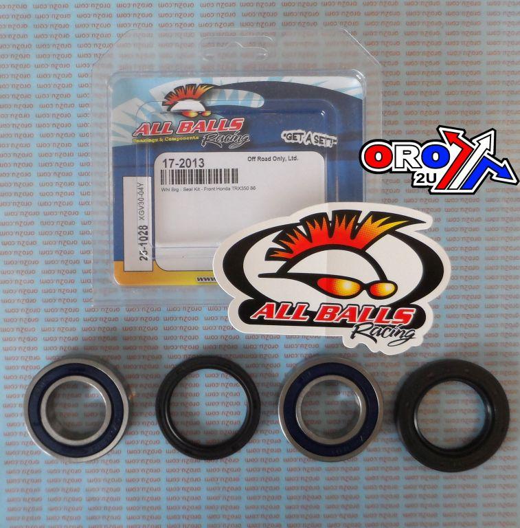 WHEEL BEARING KIT FRONT 1986 HON TRX350, ALLBALLS 25-1028 ATV thumbnail 3
