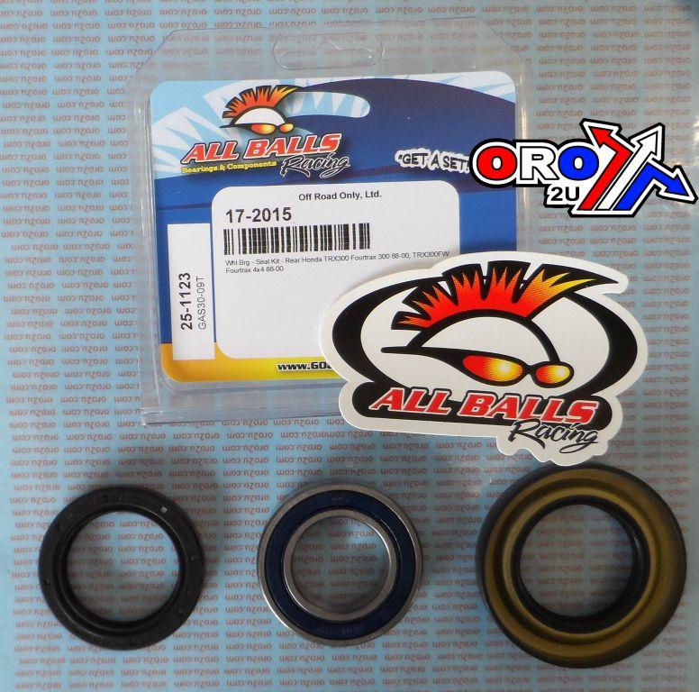 WHEEL BEARING KIT REAR 88-00 HON TRX300, ALLBALLS 25-1123 ATV thumbnail 2