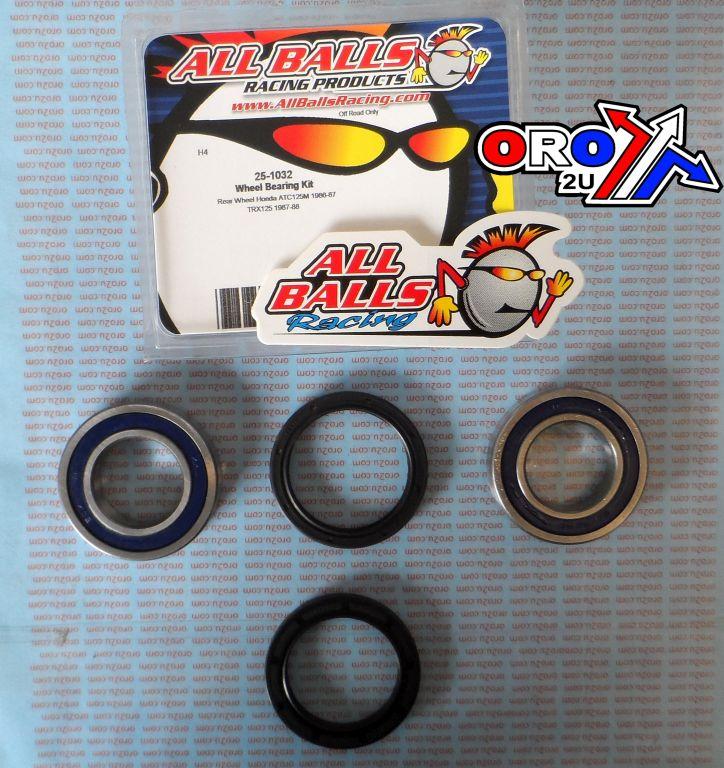WHEEL BEARING KIT REAR 86-88 HON ATC/TRX 125, ALLBALLS 25-1032 ATV thumbnail 2
