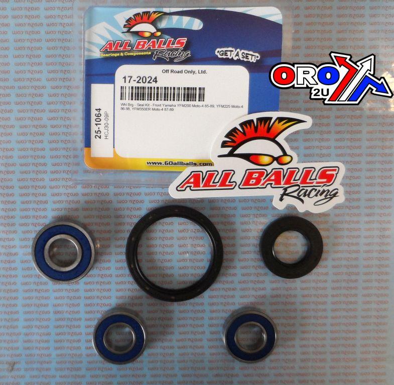 WHEEL BEARING KIT FRONT 85-89 YAM YFM200/225/350, ALLBALLS 25-1064 ATV thumbnail 2
