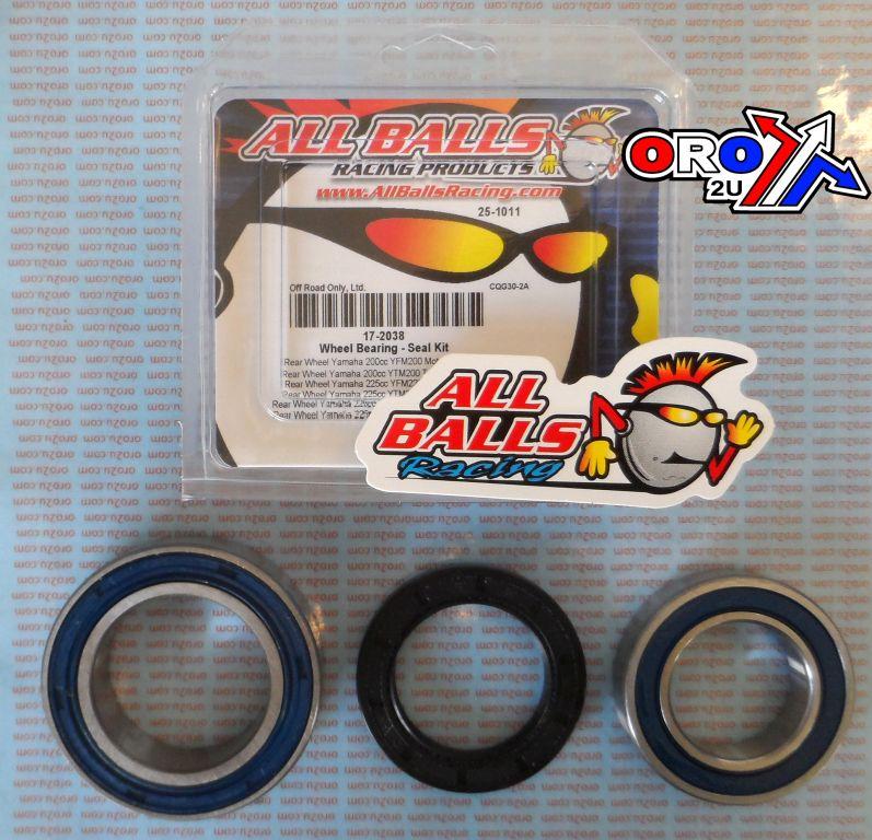 WHEEL BEARING KIT REAR 83-89 YAM YFM/YTM 200/225, ALLBALLS 25-1011 ATV thumbnail 2