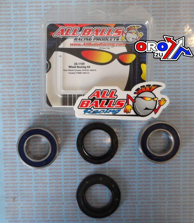 WHEEL BEARING KIT REAR 89-08 YAM YFM 50/80/100, ALLBALLS 25-1109 ATV thumbnail 2