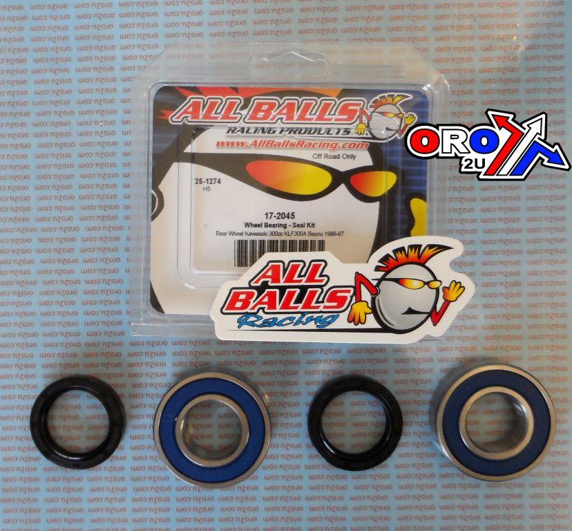 WHEEL BEARING KIT REAR 86-05 CUB CADET/KAW KLF/MULE, ALLBALLS 25-1274 ATV thumbnail 2