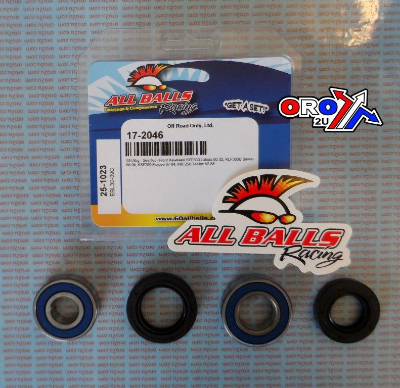 WHEEL BEARING KIT FRONT 87-05 KAW KEF/KLF/KFX 250/300, ALLBALLS 25-1023 ATV thumbnail 2