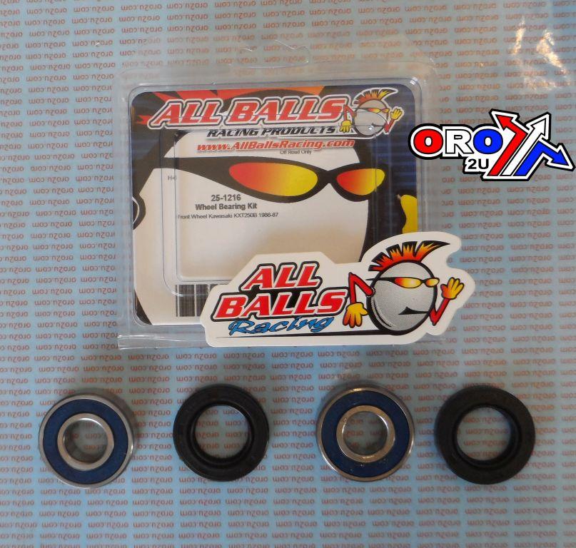 WHEEL BEARING KIT FRONT & REAR 85-22 ETON/KAW, ALLBALLS 25-1216 ROAD thumbnail 2
