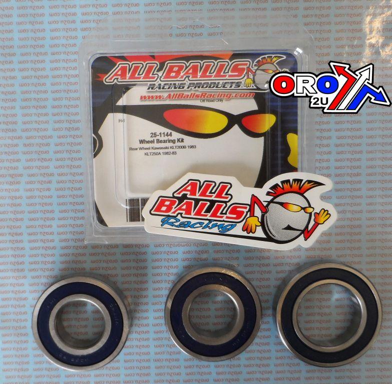 WHEEL BEARING KIT REAR 82-83 KAW KLT200/250, ALLBALLS 25-1144 ATV thumbnail 2
