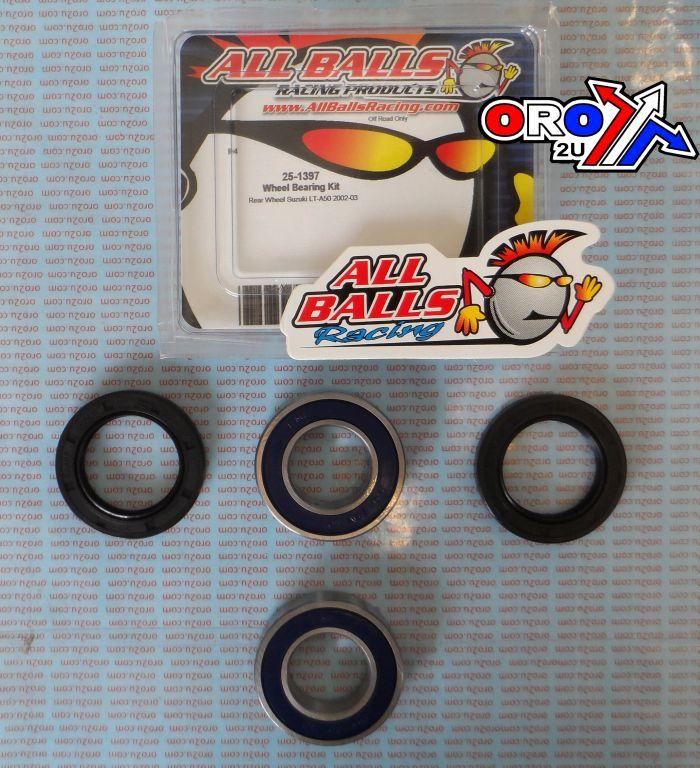 WHEEL BEARING KIT REAR 85-21 KAW/SUZ/YAM 50-100, ALLBALLS 25-1397 ATV thumbnail 2