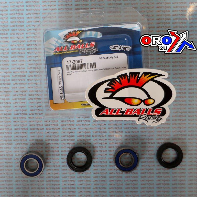 WHEEL BEARING KIT FRONT 84-01 HON/SUZ/HYOSUNG 50-125, ALLBALLS 25-1045 ROAD/ATV thumbnail 2