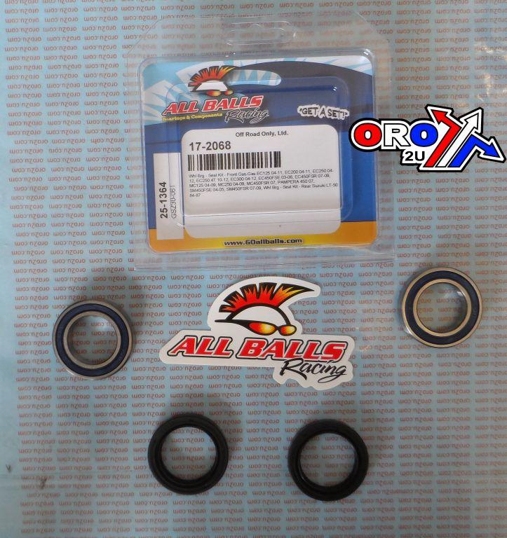 WHEEL BEARING KIT FRONT & REAR 03-21 GAS/RIEJU/SUZ LT-50, ALLBALLS 25-1364 DIRT thumbnail 2