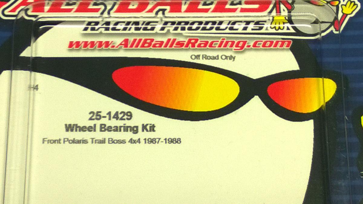 WHEEL/STRUT BEARING KIT FRONT 87-88 POLARIS TRAIL BOSS 250 4X4, ALLBALLS 25-1429 ATV thumbnail 3