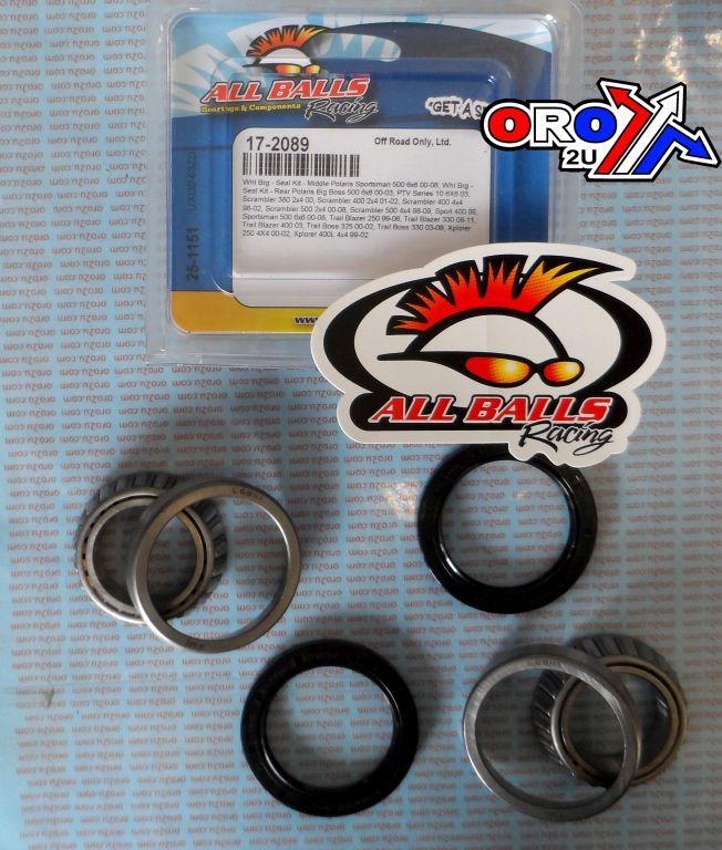 WHEEL BEARING KIT REAR/MIDDLE 98-13 POLARIS, ALLBALLS 25-1151 ATV thumbnail 2
