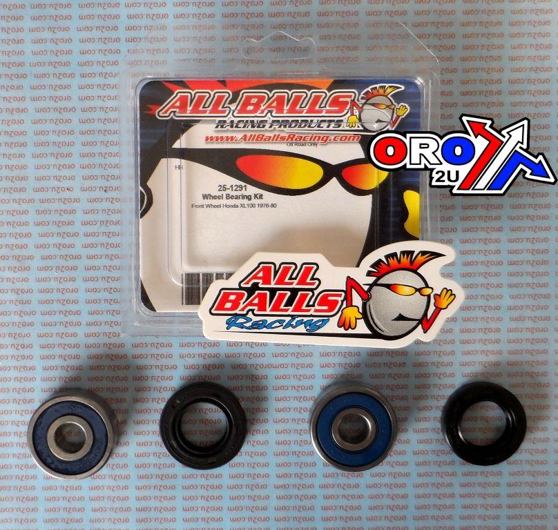WHEEL BEARING KIT FRONT 75-85 HON TL/XL 100/250, ALLBALLS 25-1291 DIRT/ROAD thumbnail 2