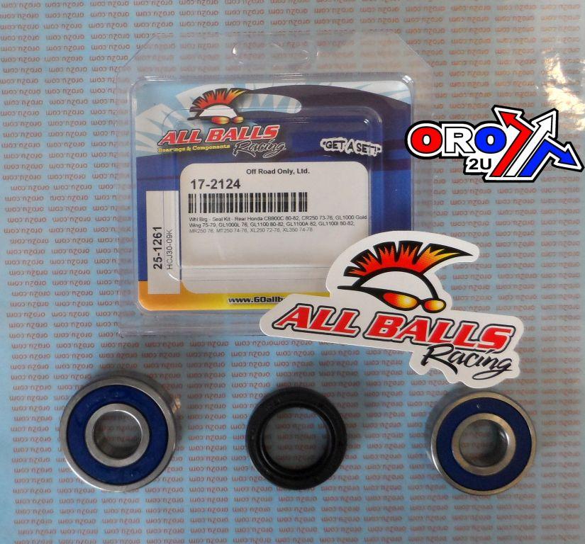 WHEEL BEARING KIT REAR 72-82 HON CB/CR/GL/MR/MT/XL, ALLBALLS 25-1261 DIRT/ROAD thumbnail 2