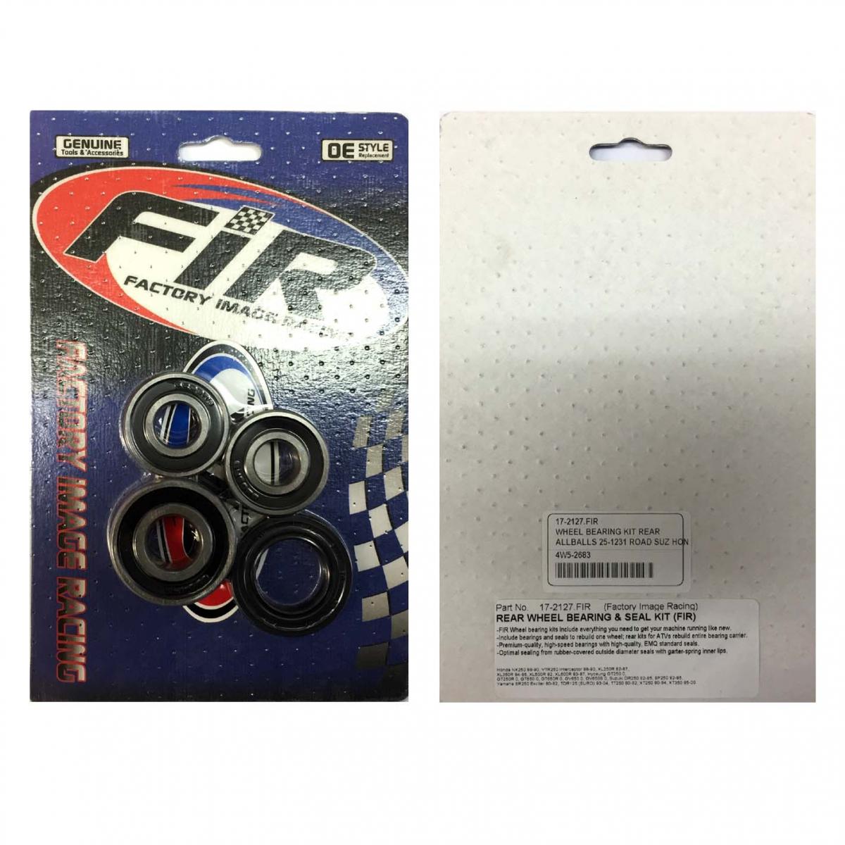 WHEEL BEARING KIT 80-17 HON/SUZ/YAM/HYOSUNG, MX-06287 thumbnail 3