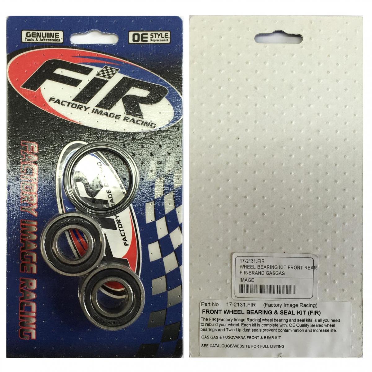 WHEEL BEARING KIT FRONT REAR, GASGAS, FIR [ thumbnail 4
