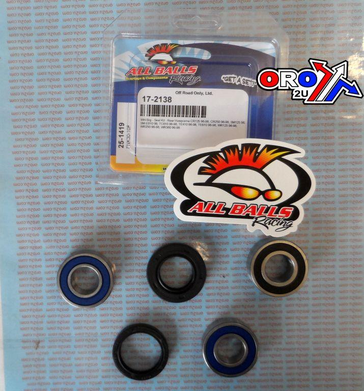WHEEL BEARING KIT REAR 96-98 HUSKY CR/SM/TC/TE/WR, ALLBALLS 25-1419 DIRT thumbnail 2