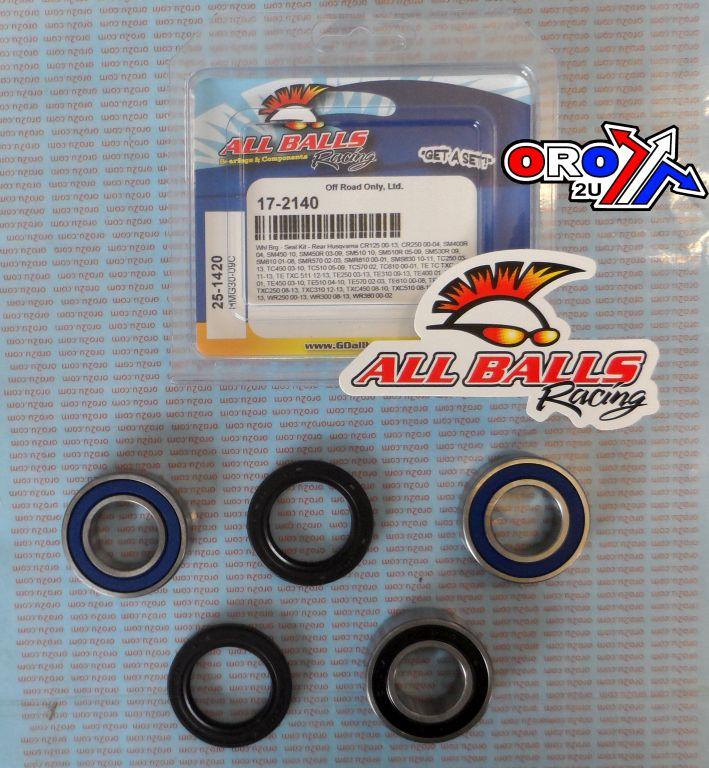 WHEEL BEARING KIT REAR 00-13 HUSKY CR/SM/TC/TE/TX/WR, ALLBALLS 25-1420 DIRT thumbnail 2
