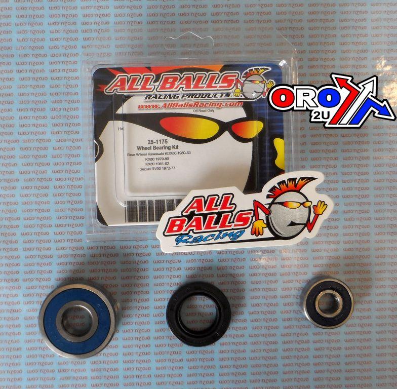 WHEEL BEARING KIT FRONT 75-01 KAW KD/KE/KM 80/100, ALLBALLS 25-1164 DIRT/ROAD thumbnail 2