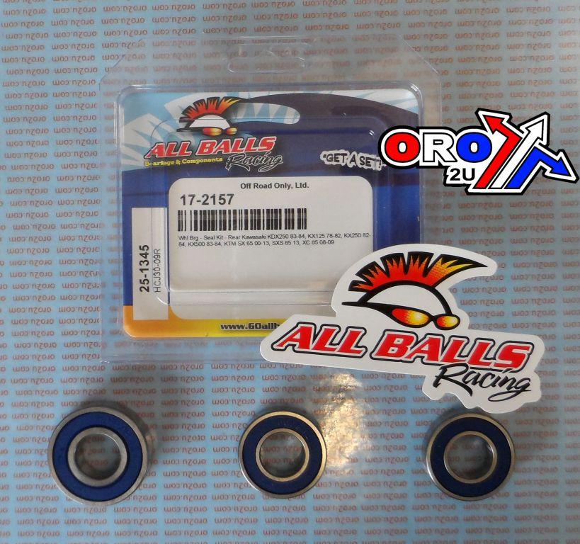 WHEEL BEARING KIT REAR 78-84 KAW 00-22 GAS/HUSKY/KTM, ALLBALLS 25-1345 DIRT thumbnail 2