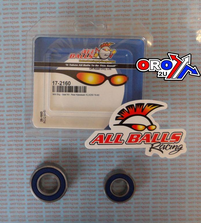 WHEEL BEARING KIT REAR 79-80 KAW KLX 250, ALLBALLS 25-1053 ROAD/DIRT thumbnail 2