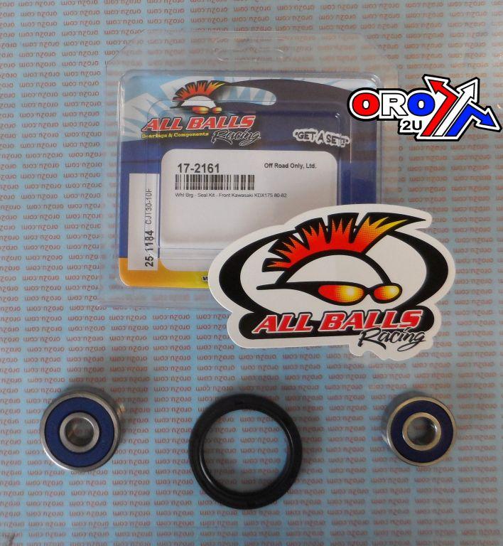 WHEEL BEARING KIT FRONT 80-82 KAW KDX175, ALLBALLS 25-1184 ROAD/DIRT thumbnail 2